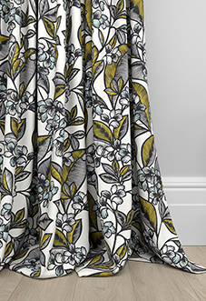 Walled Garden, Lemon - Made to Measure Curtains
